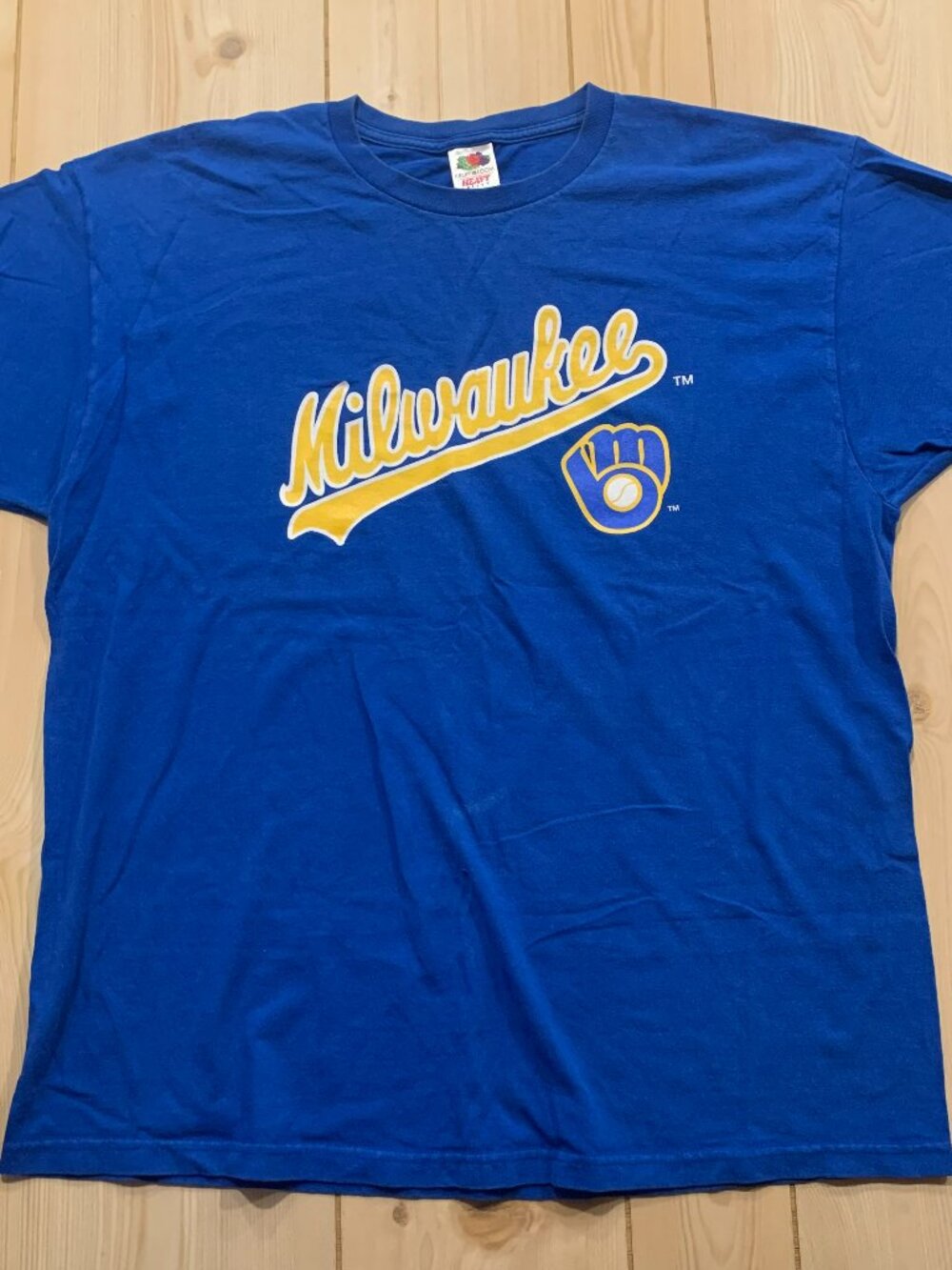 Vintage Y2K Milwaukee Brewers MLB Baseball Miller High Life T-Shirt Size XL